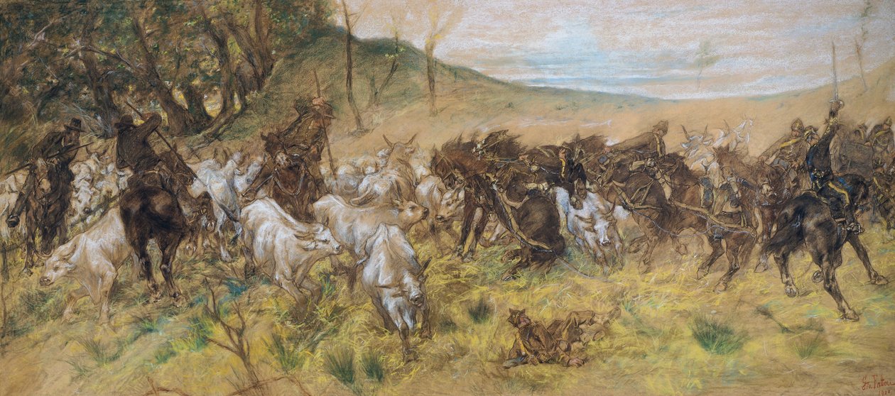 ölümcül karşılaşma by Giovanni Fattori