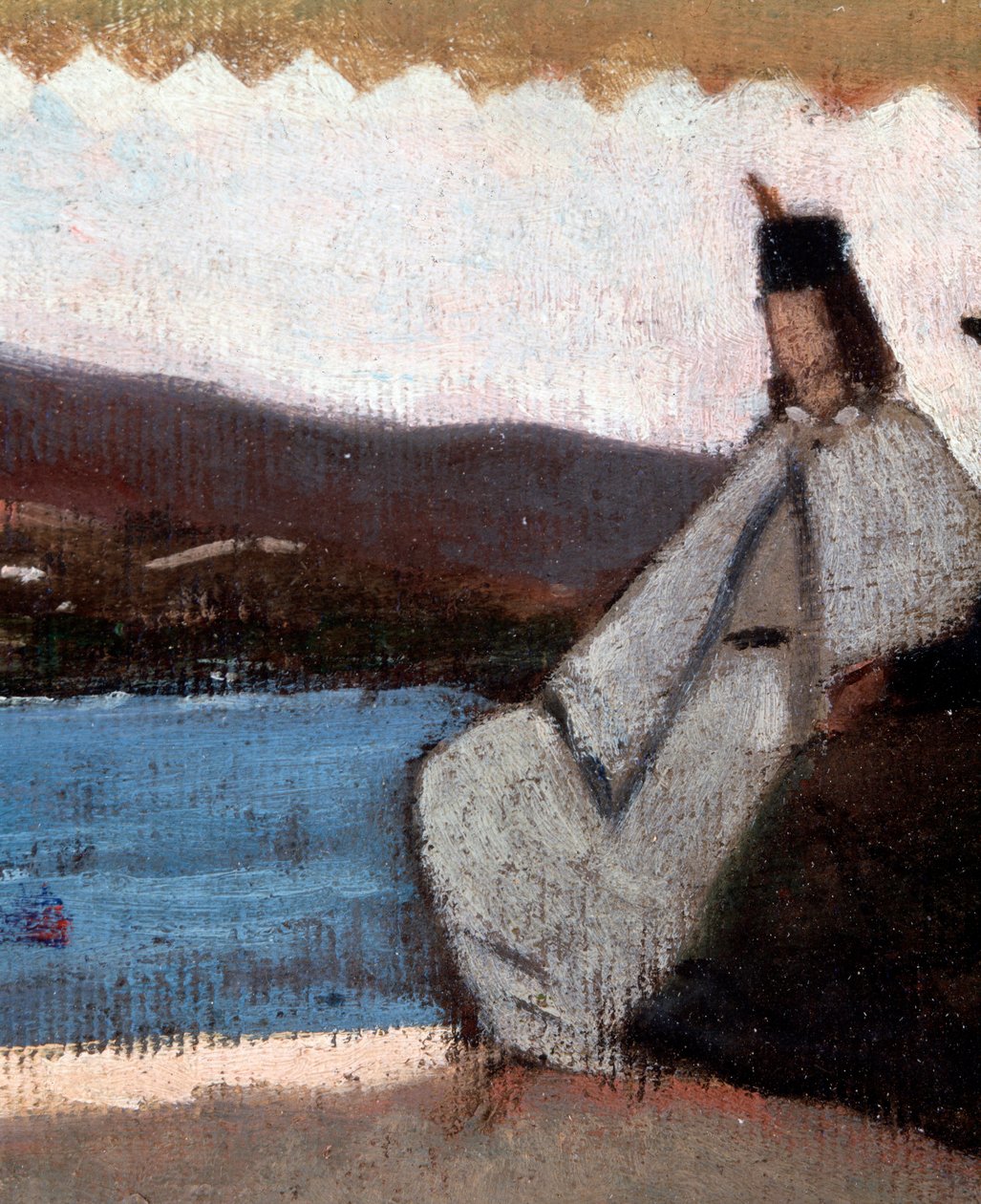 La rotunda de Palmieri (La Rotonda di Palmieri) Detay Tablo Giovanni Fattori (1825-1908) by Giovanni Fattori