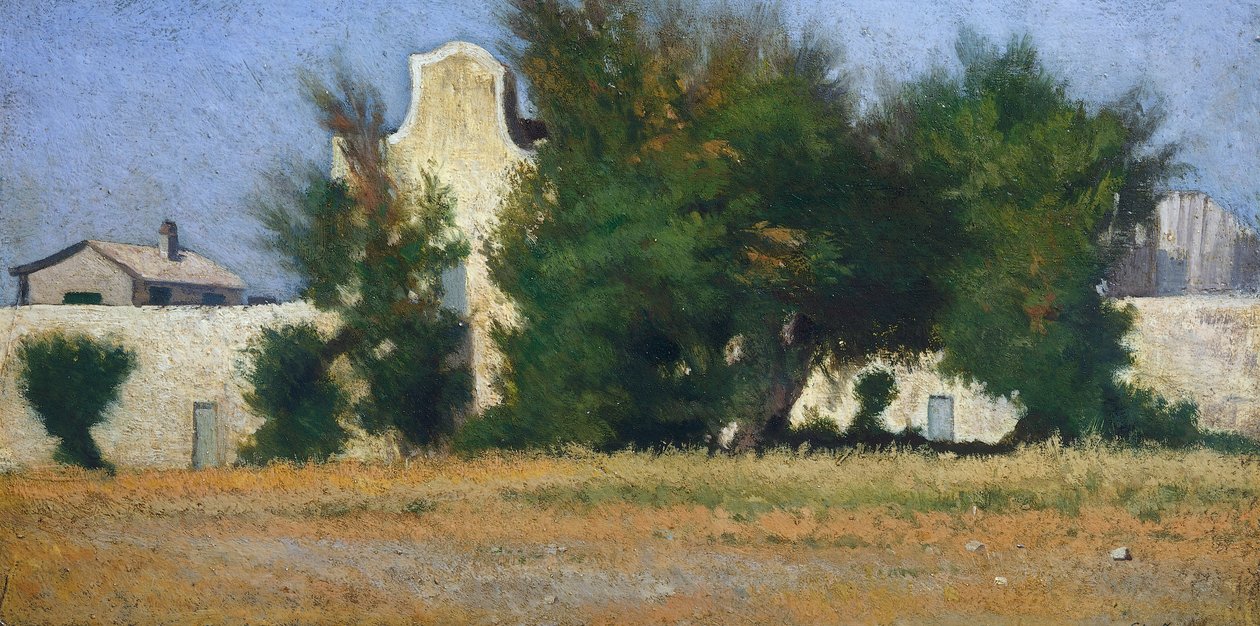 Livorno Kırsal ve Ilgın, 1867 dolaylarında, Giovanni Fattori (1825-1908) tarafından by Giovanni Fattori