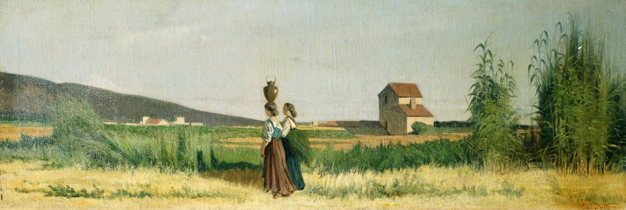 Livorno Su Taşıyıcı by Giovanni Fattori