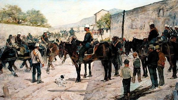 Askeri Tatbikatlar by Giovanni Fattori