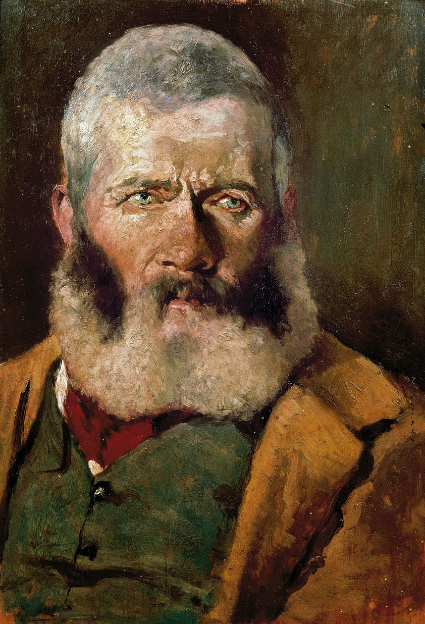 Kovboy portresi, yaklaşık 1882 (tuval üzerine yağlı boya) by Giovanni Fattori