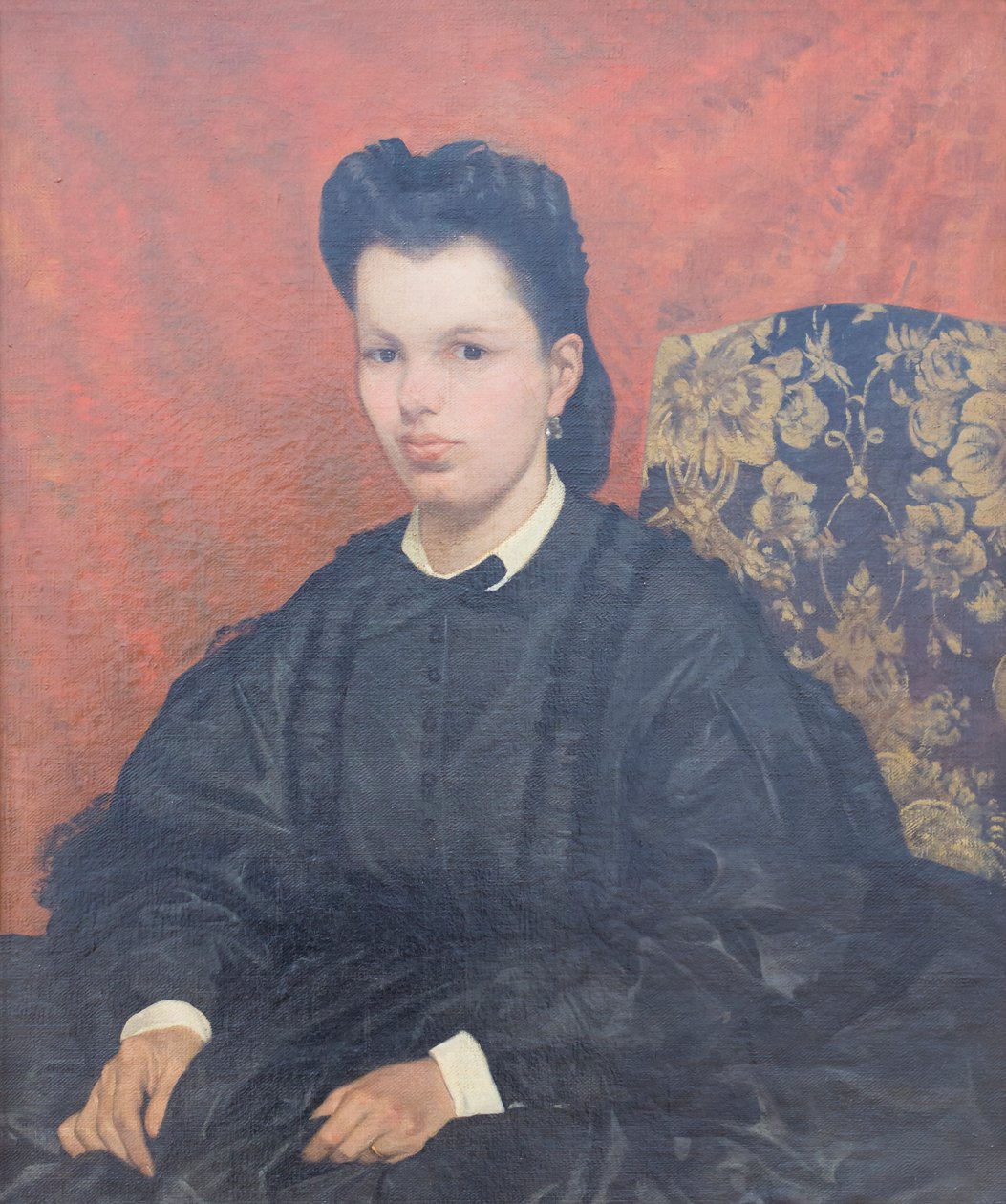 İlk eşin portresi, c. 1865, Giovanni Fattori (resim) by Giovanni Fattori