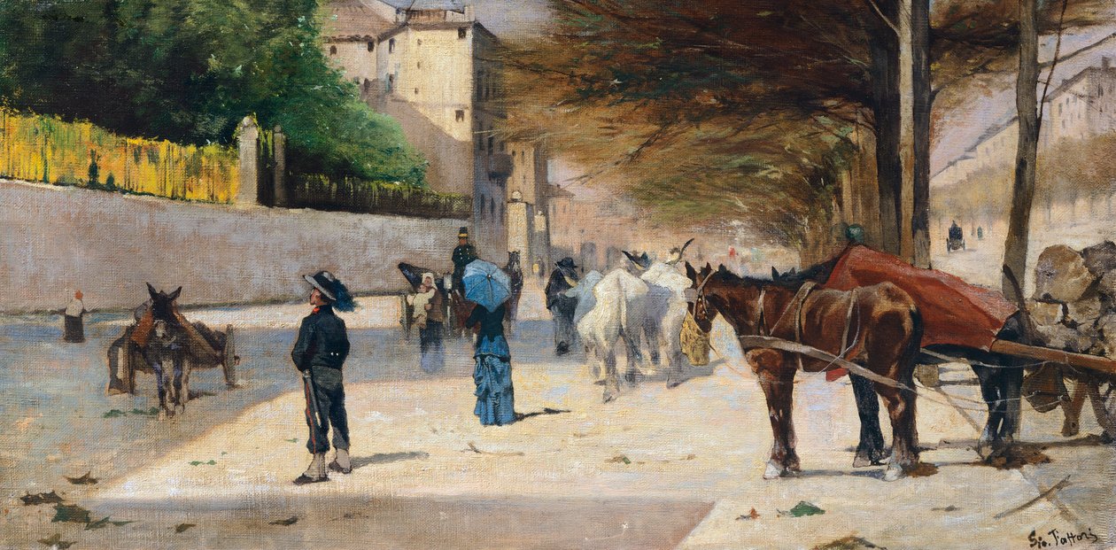 Prens Amedeo Caddesi by Giovanni Fattori