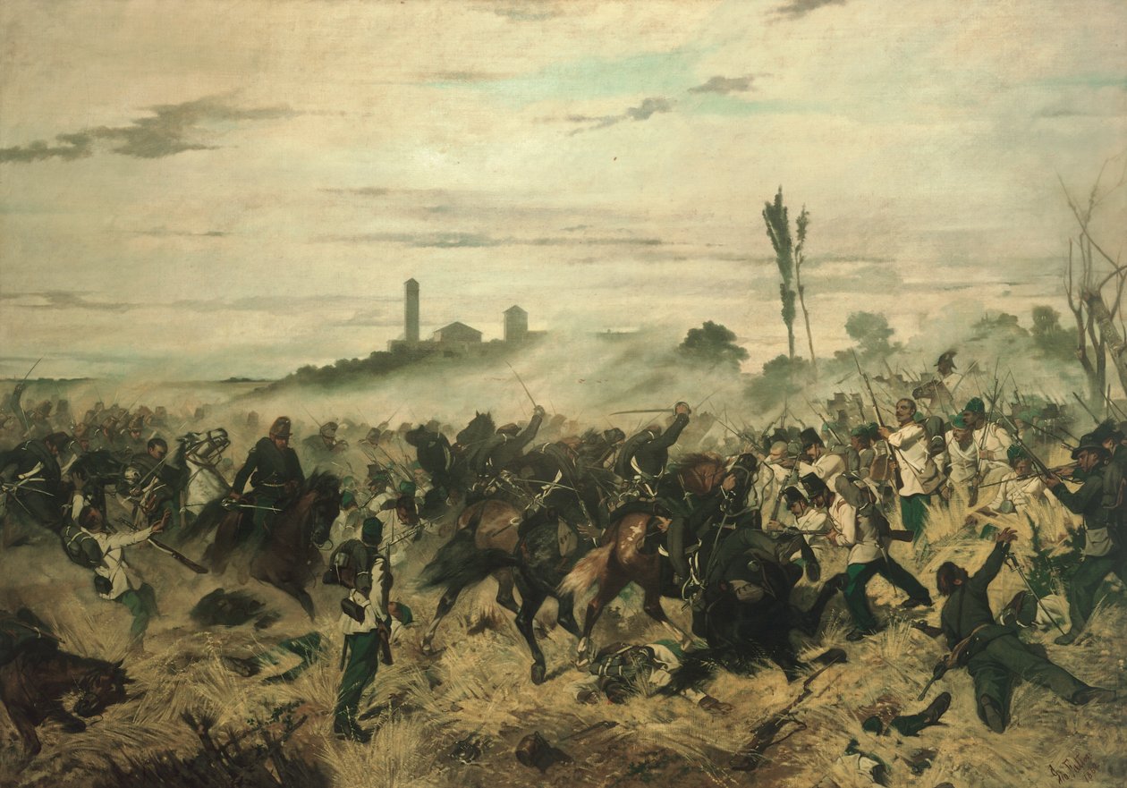Montebello Savaşı by Giovanni Fattori