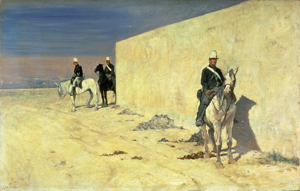 Saat (Beyaz Duvar), c.1871 (panel) by Giovanni Fattori