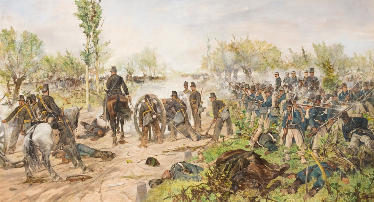 Custoza savaşı by Giovanni Fattori