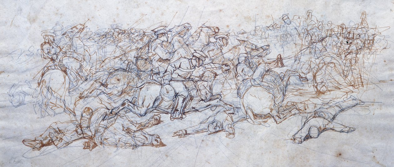 Uhlans Ücreti by Giovanni Fattori