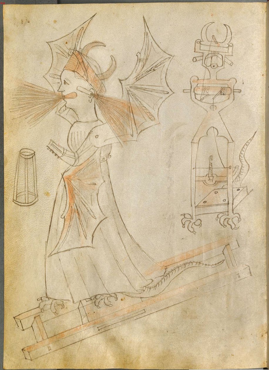 The Fire Witch From: Rakamlarla birlikte bir savaş aletleri kitabı by Giovanni Fontana