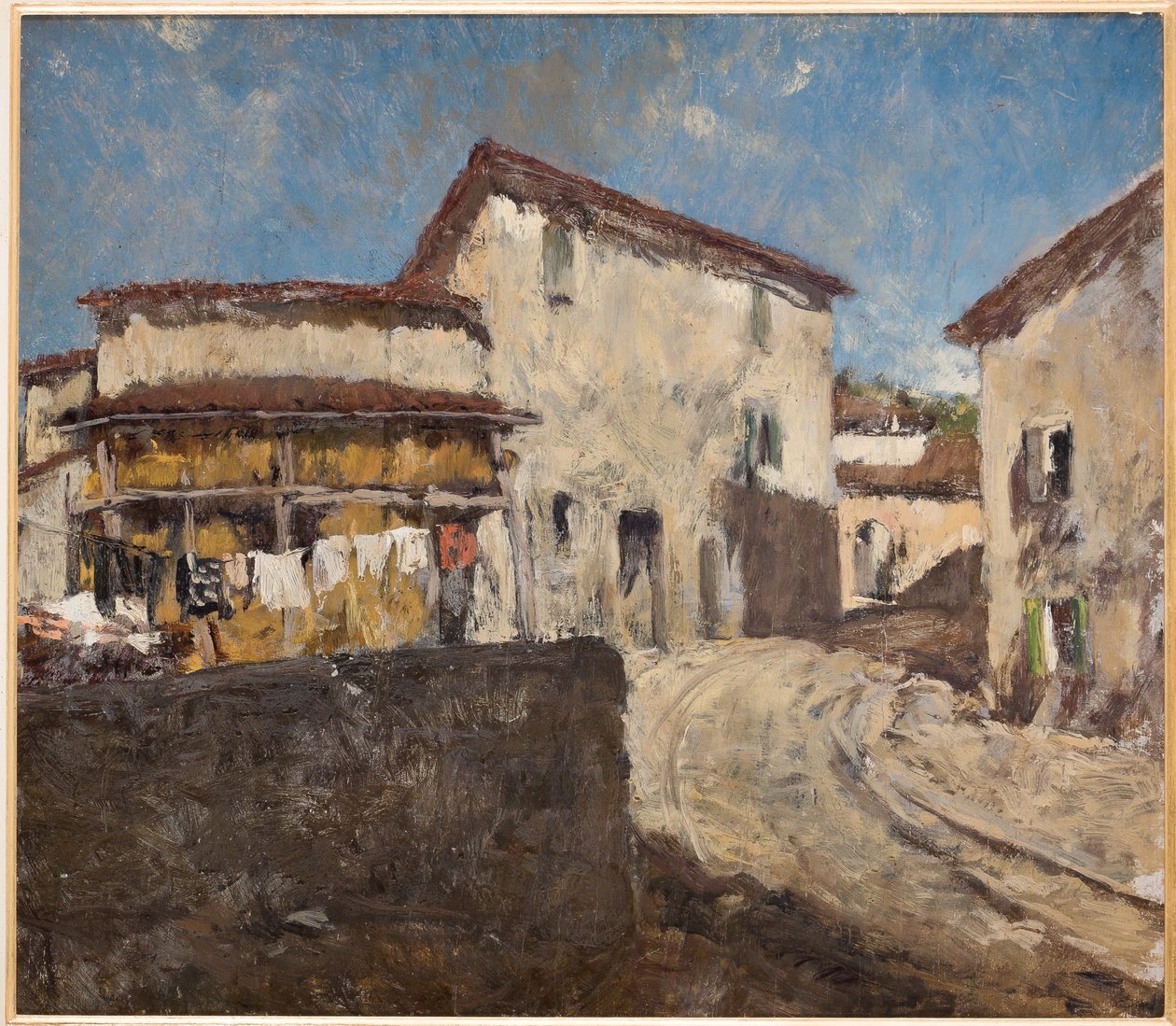 Kırsal Yol ve Evler by Giovanni Forghieri