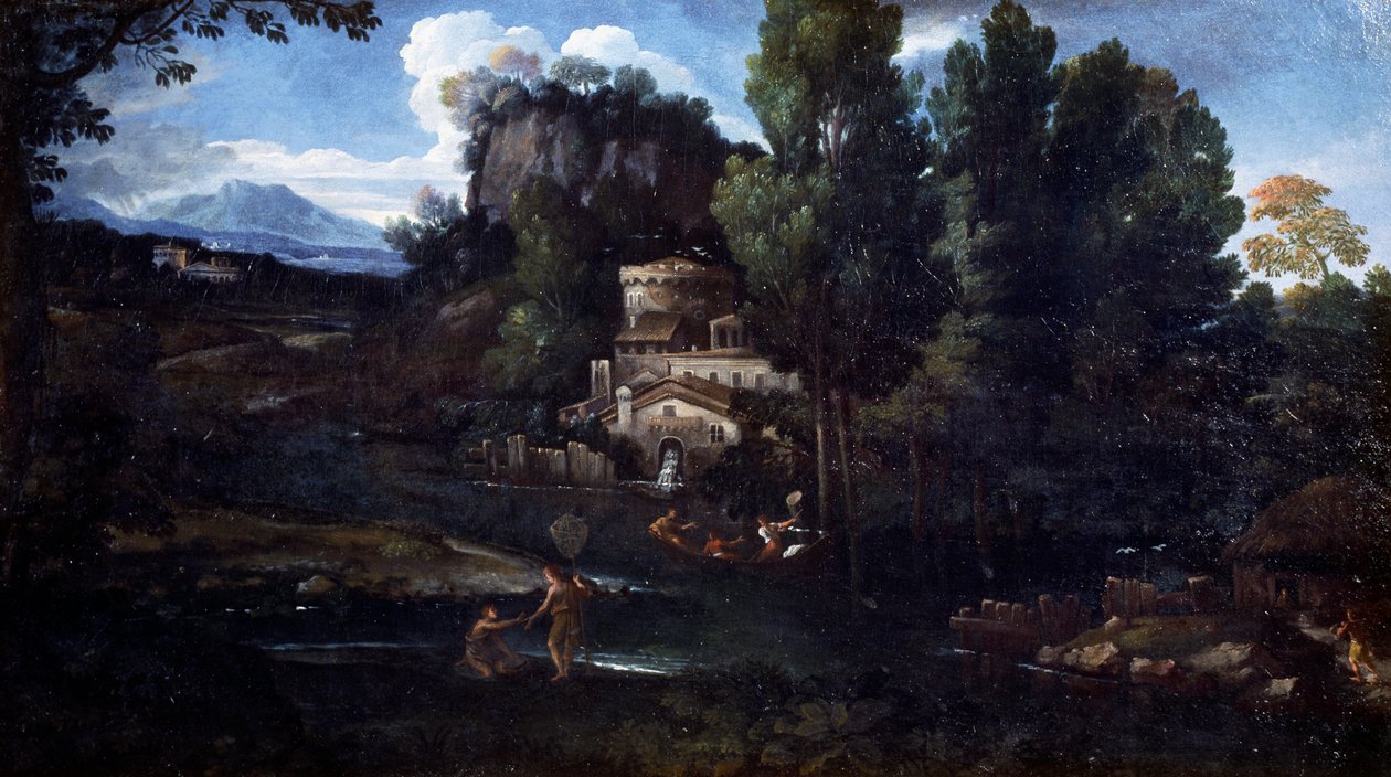 Köy (tuval üzerine yağlı boya) by Giovanni Francesco Grimaldi