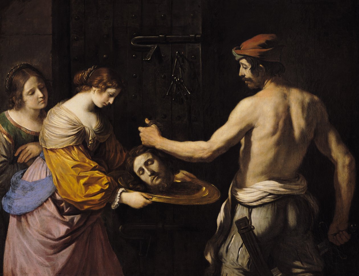 Salome Receiving the Head of St. John the Baptist, 1637  by Giovanni Francesco Barbieri
