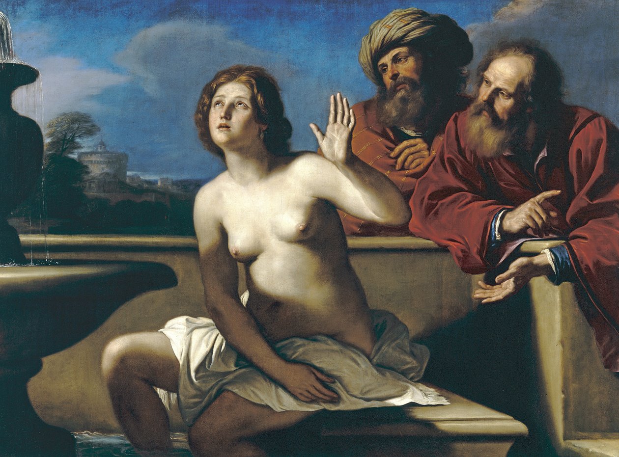 Susanna ve Yaşlılar by Giovanni Francesco Barbieri