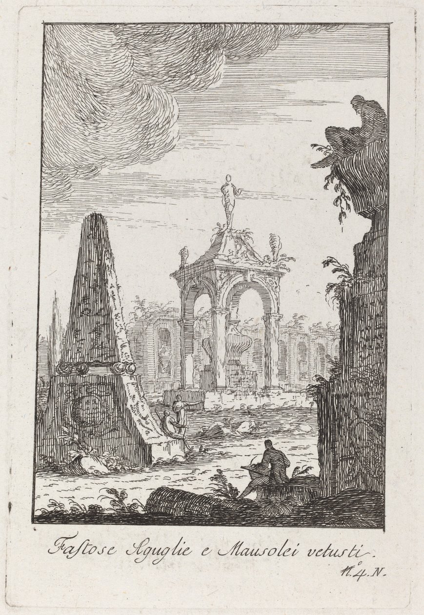 Lüks Aguglie ve antik Mozoleler by Giovanni Francesco Costa