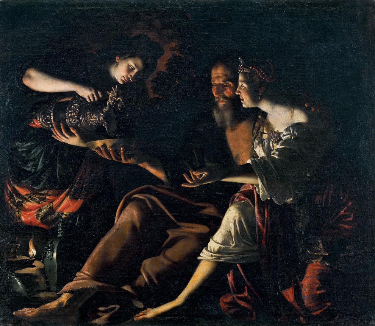 Lût ve Kızları, 1617. by Giovanni Francesco Guerrieri