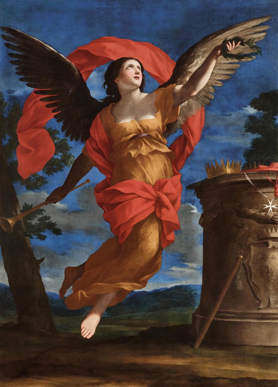 Şöhret Alegorisi, 1646 ve 1648 Arası. by Giovanni Francesco Romanelli