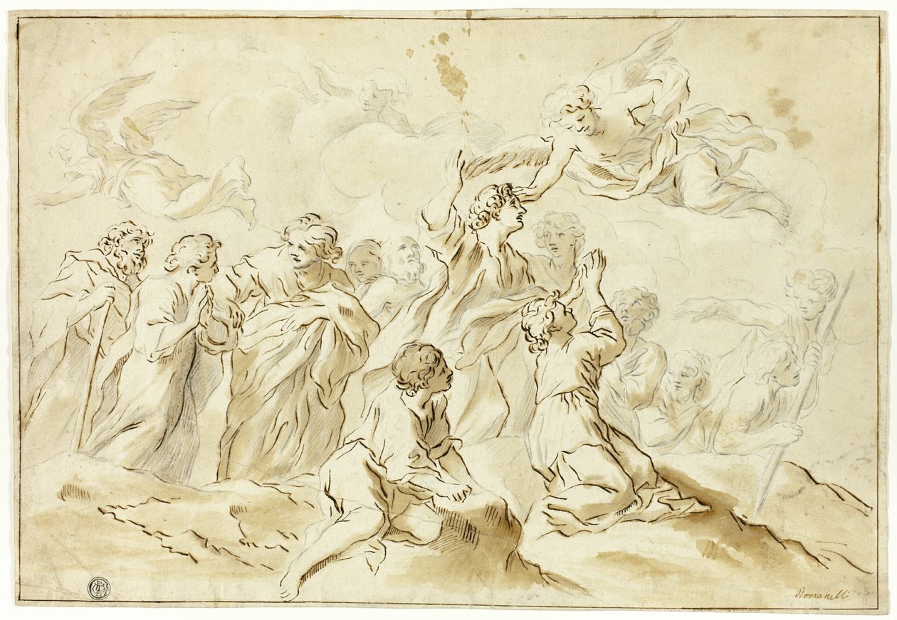 Cennete Yükselen Kutsanmış by Giovanni Francesco Romanelli