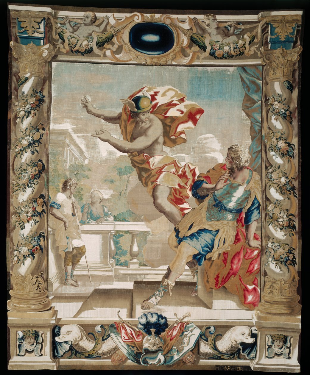 Merkür, Aeneas'a Kartaca'dan ayrılmasını söyler, 1679 by Giovanni Francesco Romanelli