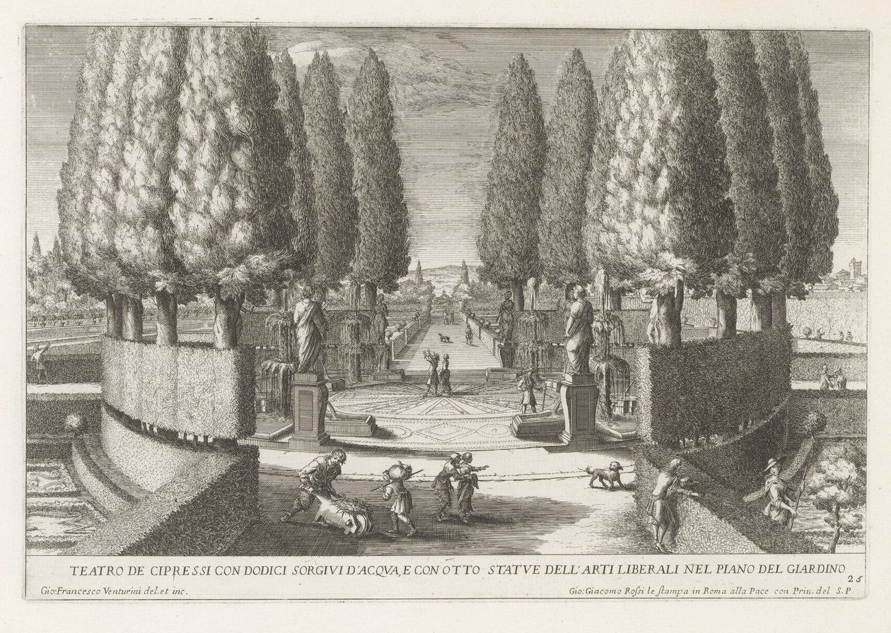 de tuinen van de Villa d