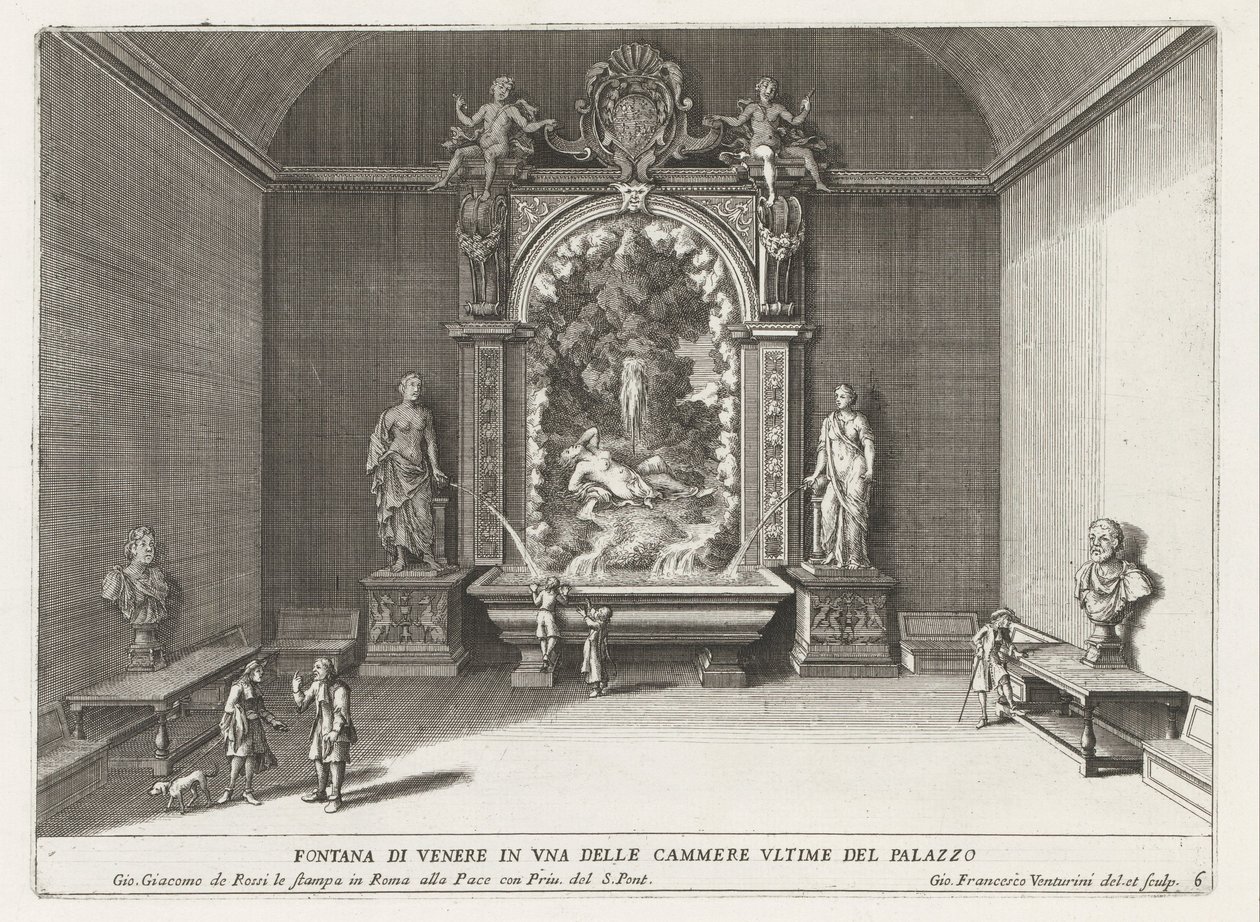 Fontein van Venüs de Villa d