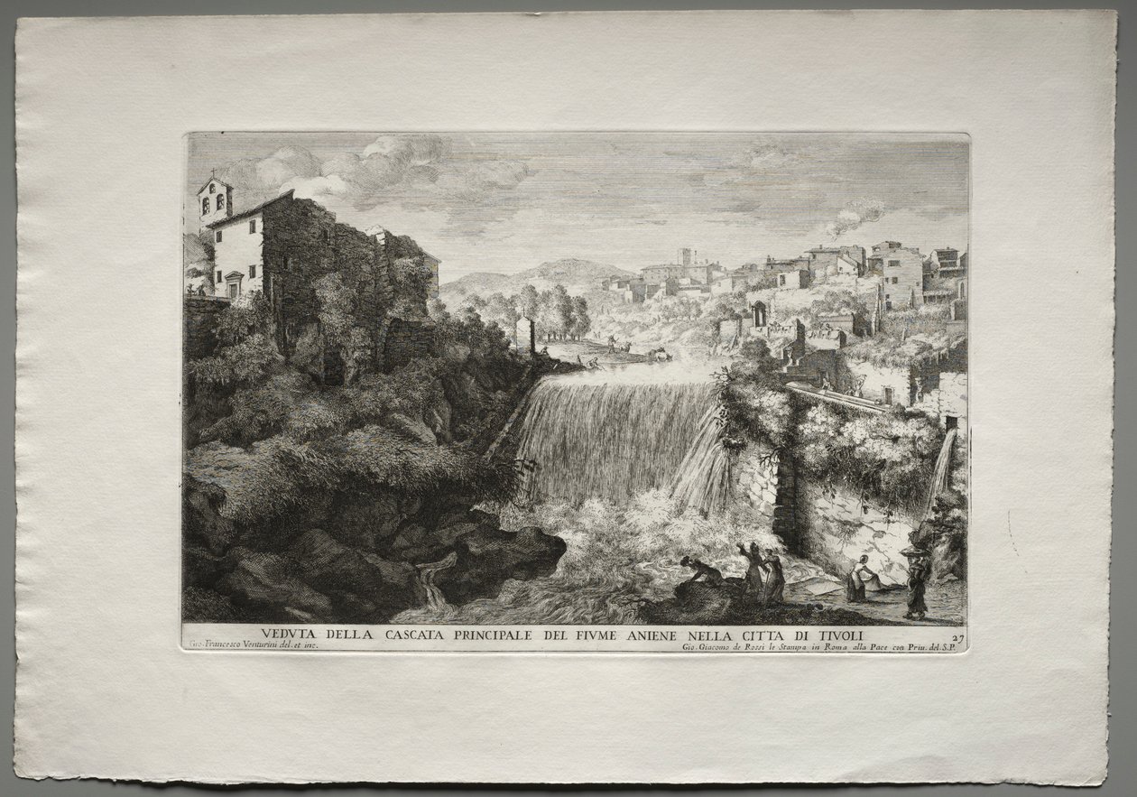 Tivoli şehrinde Aniene Nehri