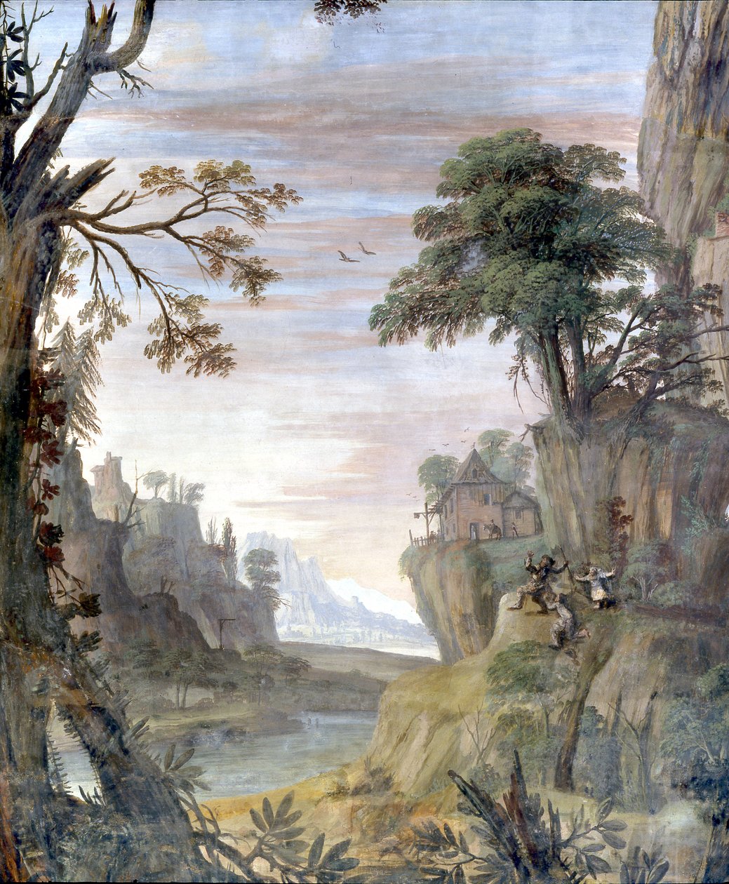 Nehir ve manzara, detay by Giovanni Ghisolfi