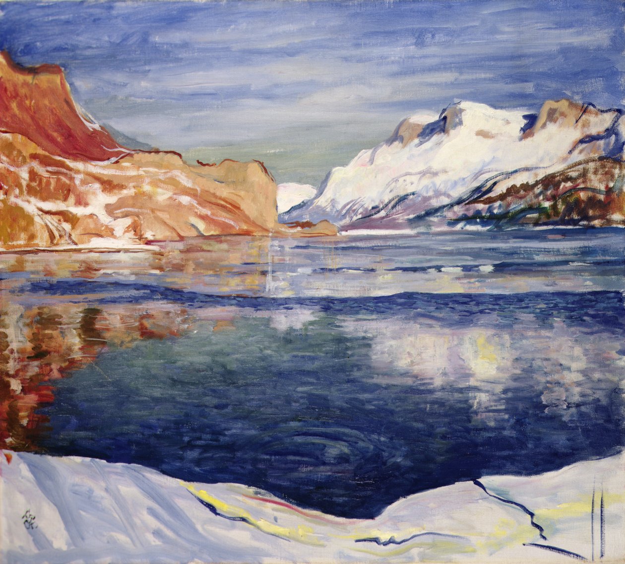 Lago hai gela (donan göl), maloj by Giovanni Giacometti
