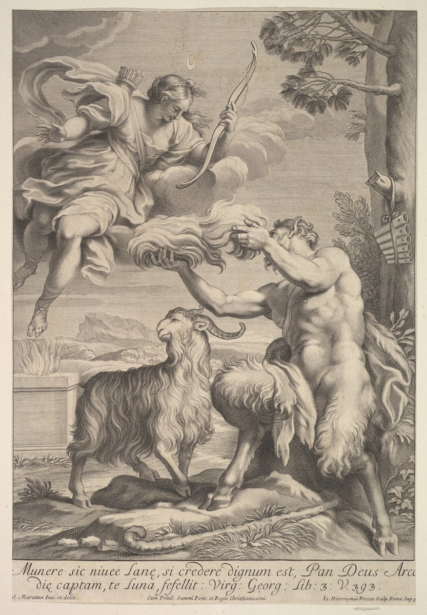 Pan Diana, 1675-1741 tarafından engellendi. by Giovanni Girolamo Frezza