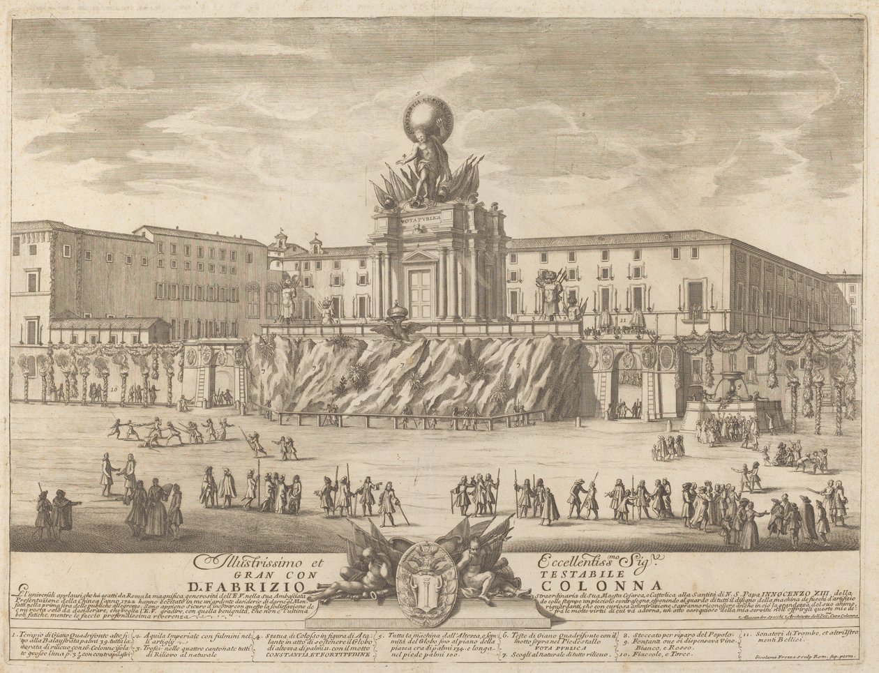 Donner Gölü, Kaliforniya by Giovanni Girolamo Frezza after Alessandro Specchi