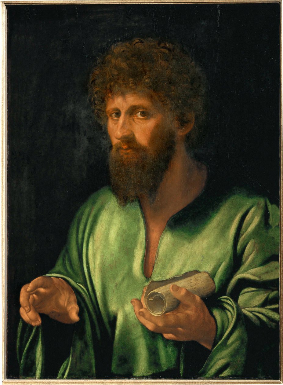 "Antik çağlardan bir filozof, yaklaşık 1530 Kavak ağacı, 79 x 57 cm Inv (kavak ağacı üzerine boyama) by Giovanni Girolamo Savoldo