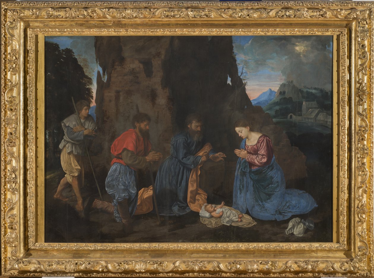 Çobanların Tapınması, c.1522-23 (panelde yağlı boya) by Giovanni Girolamo Savoldo