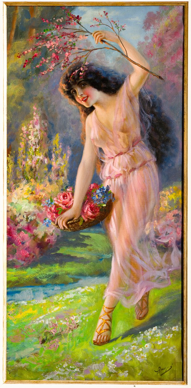 Genç Peri (tuval üzerine yağlı boya) by Giovanni Guerzoni