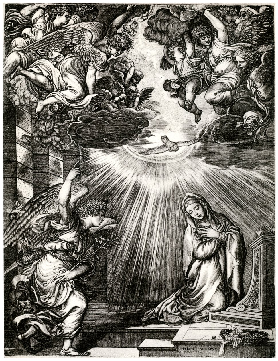 Müjde, 16. yüzyıl, 1937 by Giovanni Jacopo Caraglio