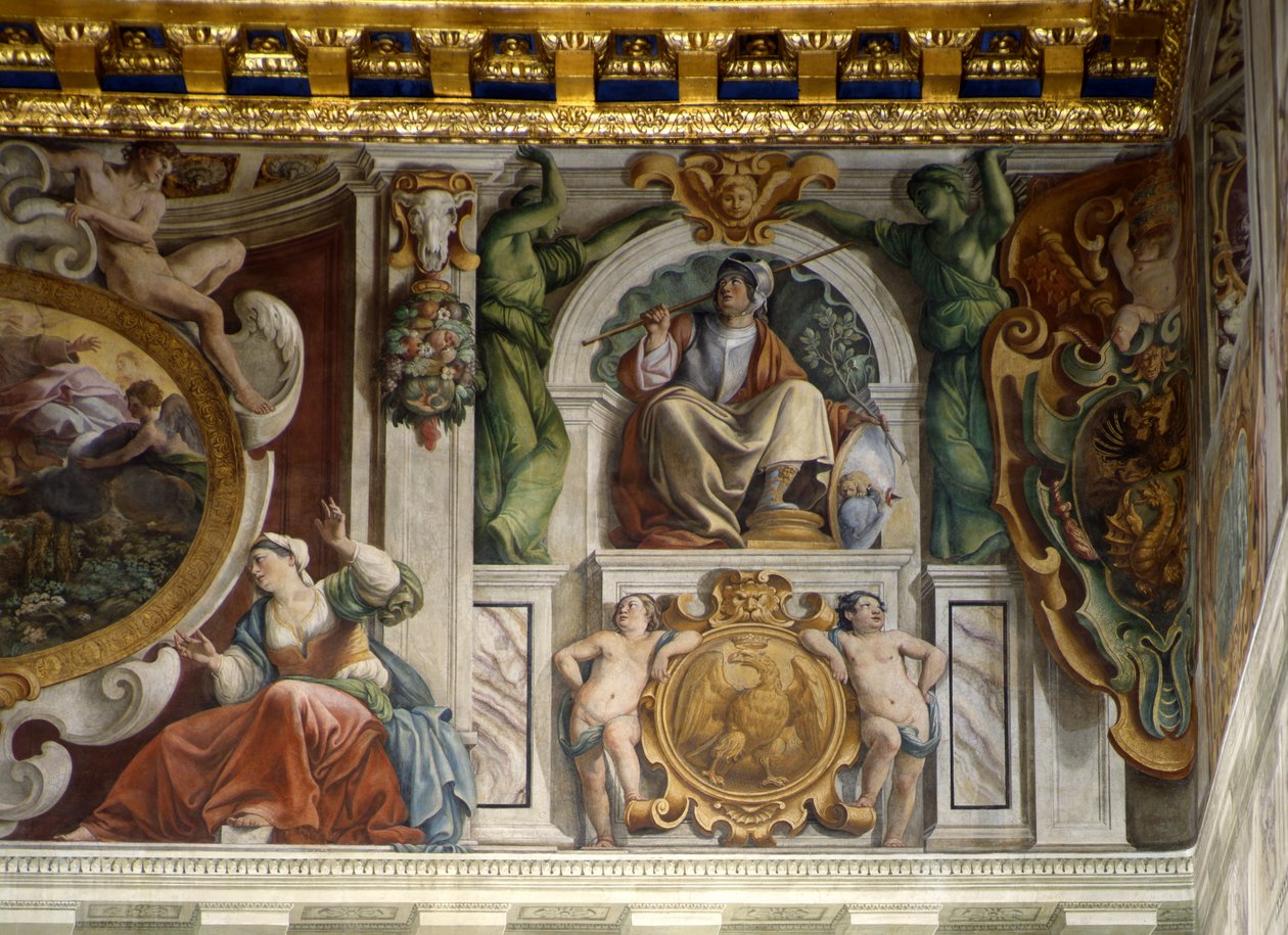 Frizden detay, Cuirassiers Salonu by Giovanni Lanfranco