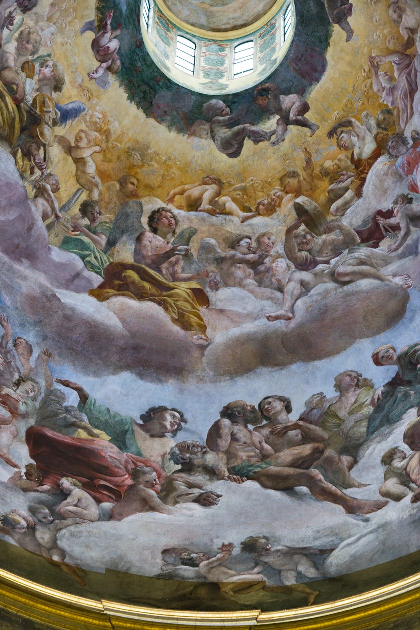 Cennetin Zaferi, detay by Giovanni Lanfranco