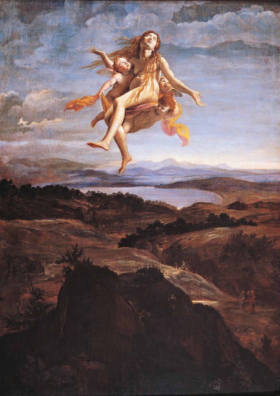 Giovanni Lanfranco (1582-1647) tarafından melekler tarafından cennete alınan Mary Magdalene by Giovanni Lanfranco