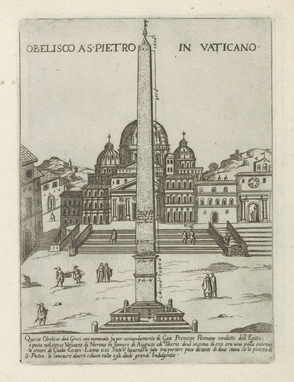 Vatikan Dikilitaşı Obelisco a S. Pietro Vaticano