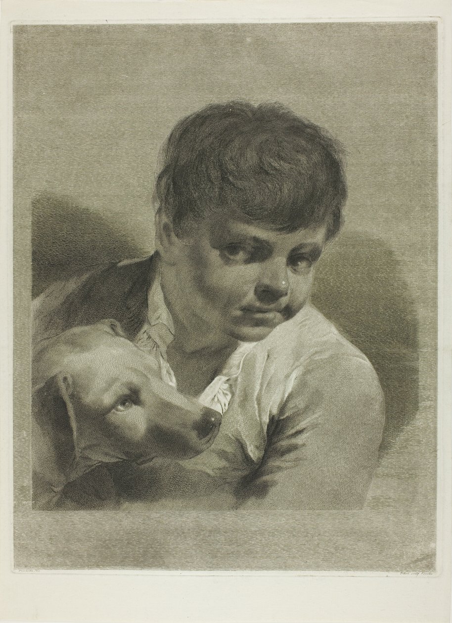 Köpekli Bir Çocuk by Giovanni Marco Pitteri