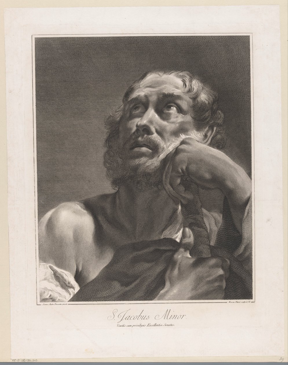 Havari James Az S. Jacobus Minor (nesne üzerindeki başlık) Havariler (dizi adı) by Giovanni Marco Pitteri