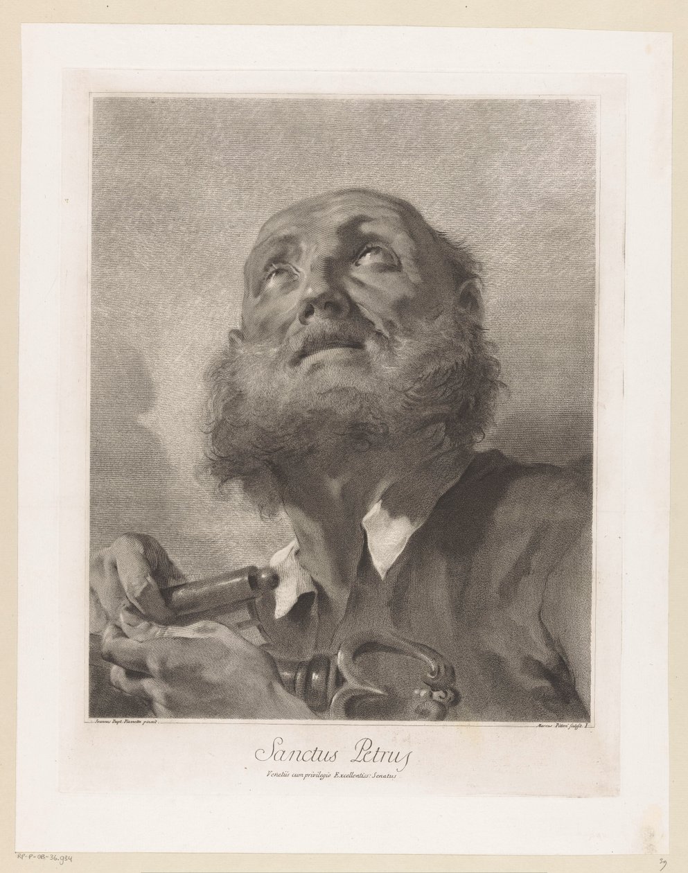 havari petrus Aziz Peter (nesne üzerindeki başlık) Apostelen (dizi adı) by Giovanni Marco Pitteri