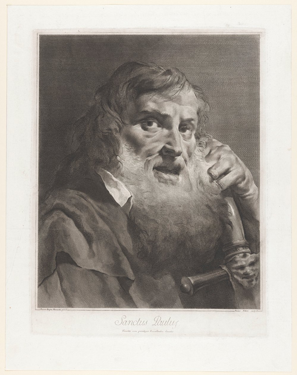 Paul heilige Aziz Paul (nesne üzerindeki başlık) by Giovanni Marco Pitteri