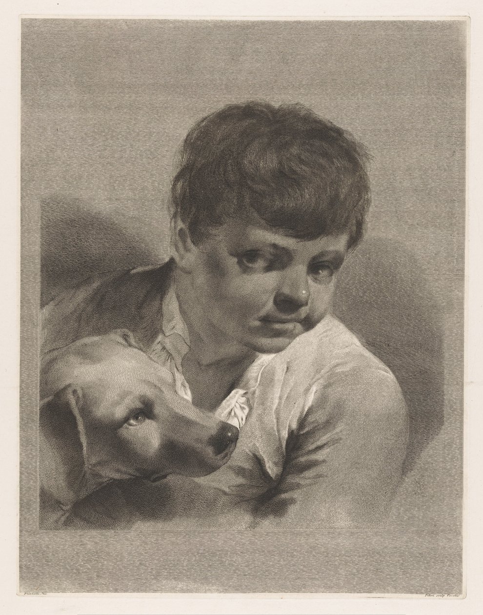 köpekli çocuk by Giovanni Marco Pitteri