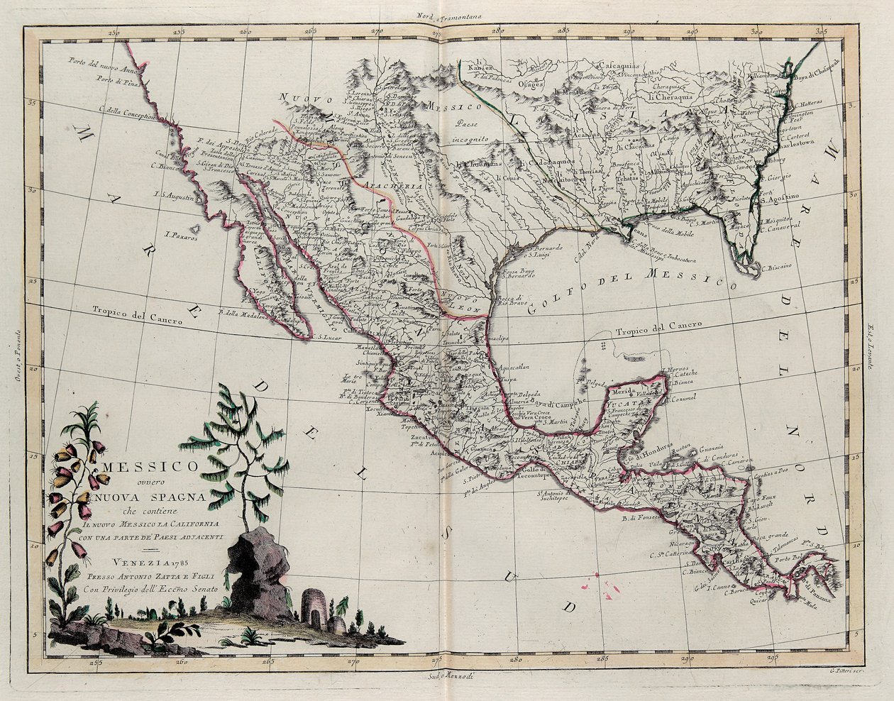 G. Zuliani tarafından kazınmış Yeni Atlas