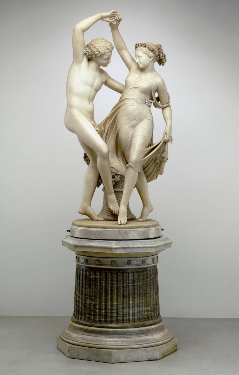 Flora ile Dans Eden Zephyr, 1870 (mermer) by Giovanni Maria Benzoni