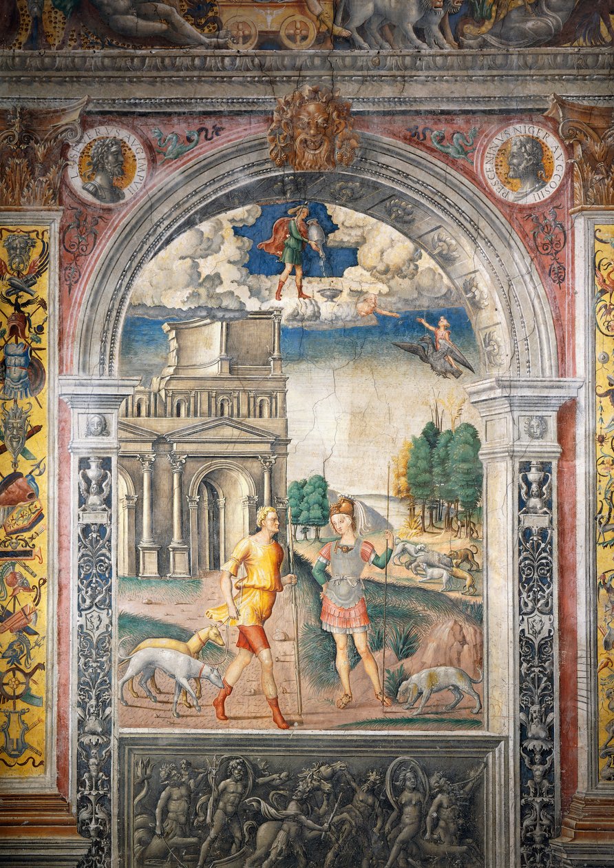 Fresk Giovanni Maria Falconetto (1468-1535), Zodyak Salonu, Palazzo D