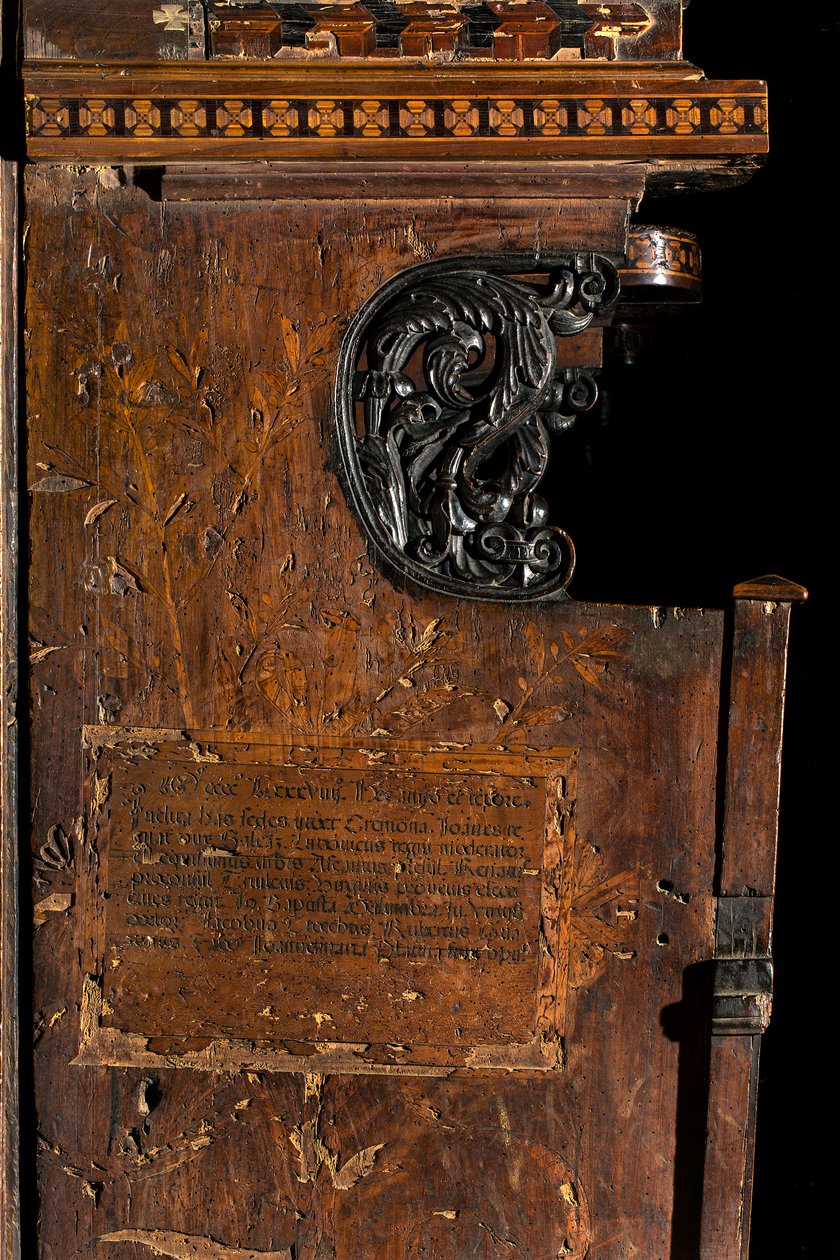Ligna Kanonik Korosu, Giovanni Maria Platina 1484 tarafından kakma, Sol yan kakma by Giovanni Maria Platina