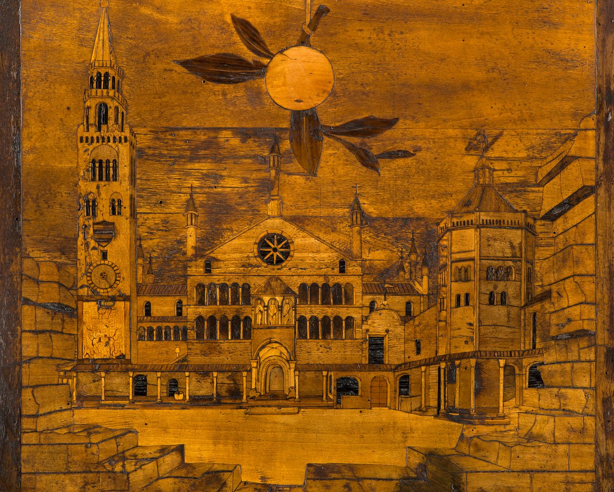 Ligna Kanonik Korosu, Giovanni Maria Platina 1484, Üst Durak, Cremona