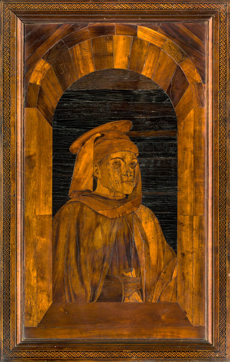 Lignaean Kanonik Korosu, Giovanni Maria Platina 1484, Upper Stall, Sant