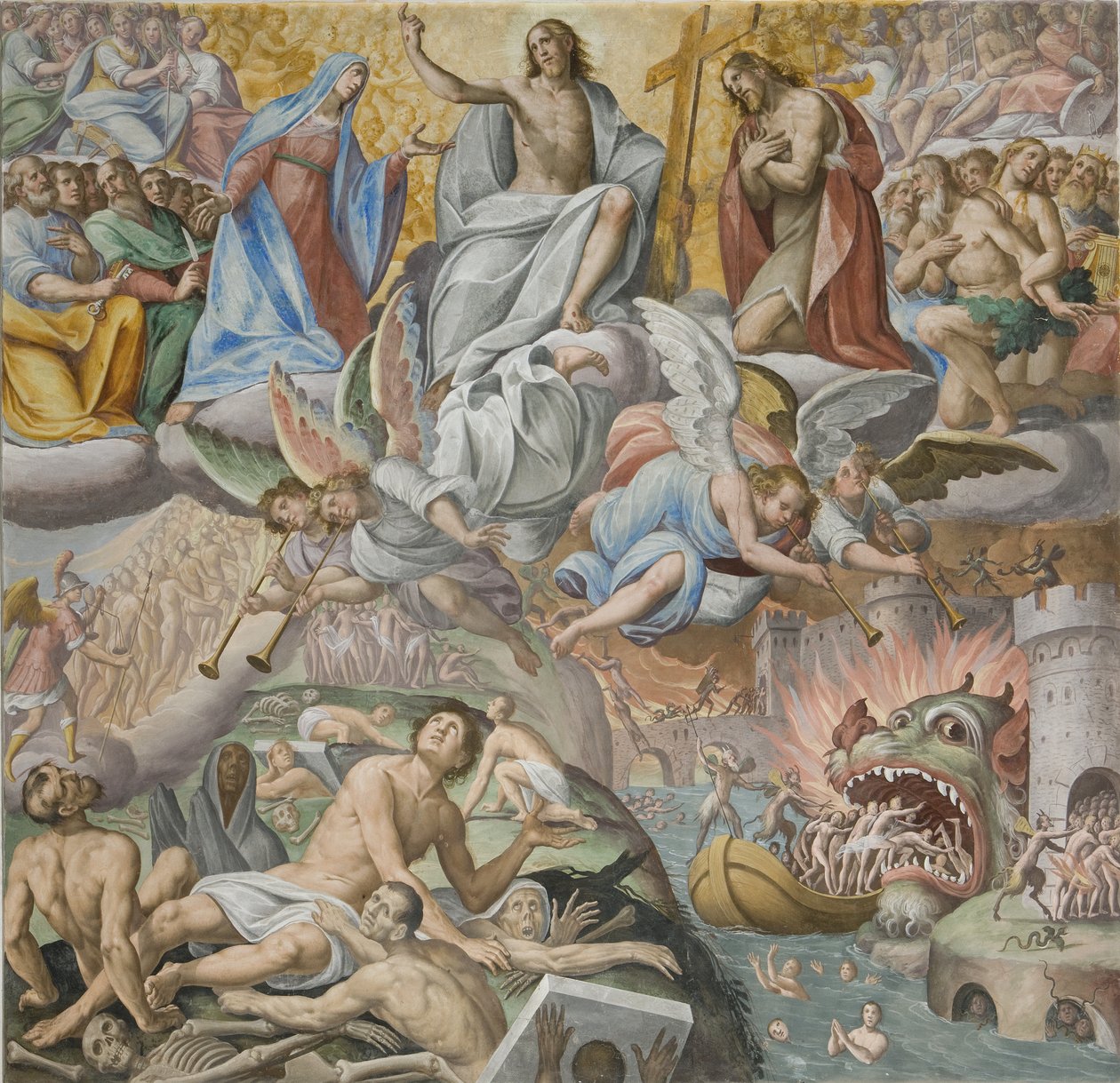 Son Yargı, detay, 1614 by Giovanni Mauro della Rovere