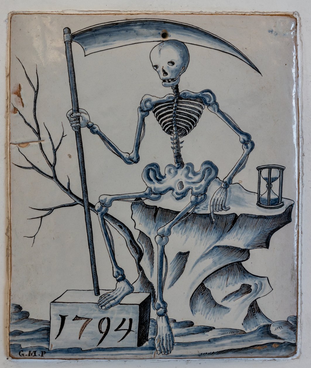 Ölüm alegorisiyle plaket by Giovanni Meazzi